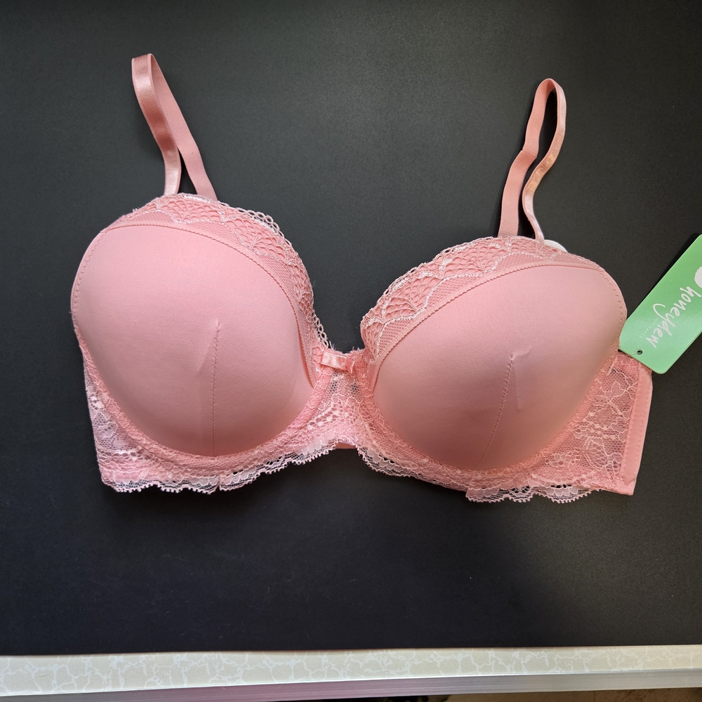 Honeydew Intimates Pink Lace T-Shirt Bra Size 36 C